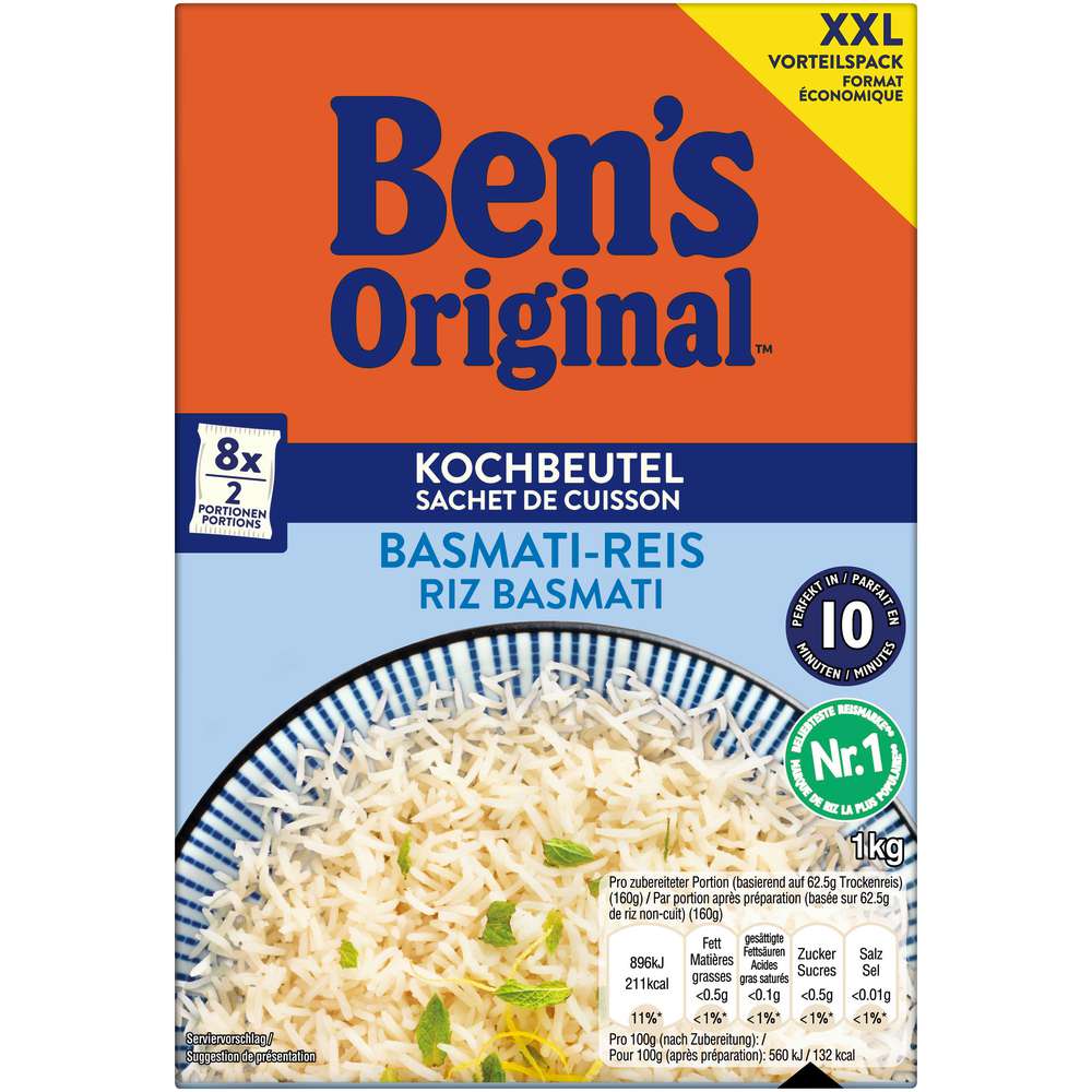 Produktabbildung BEN'S ORIGINAL Basmati Reis im Kochbeutel