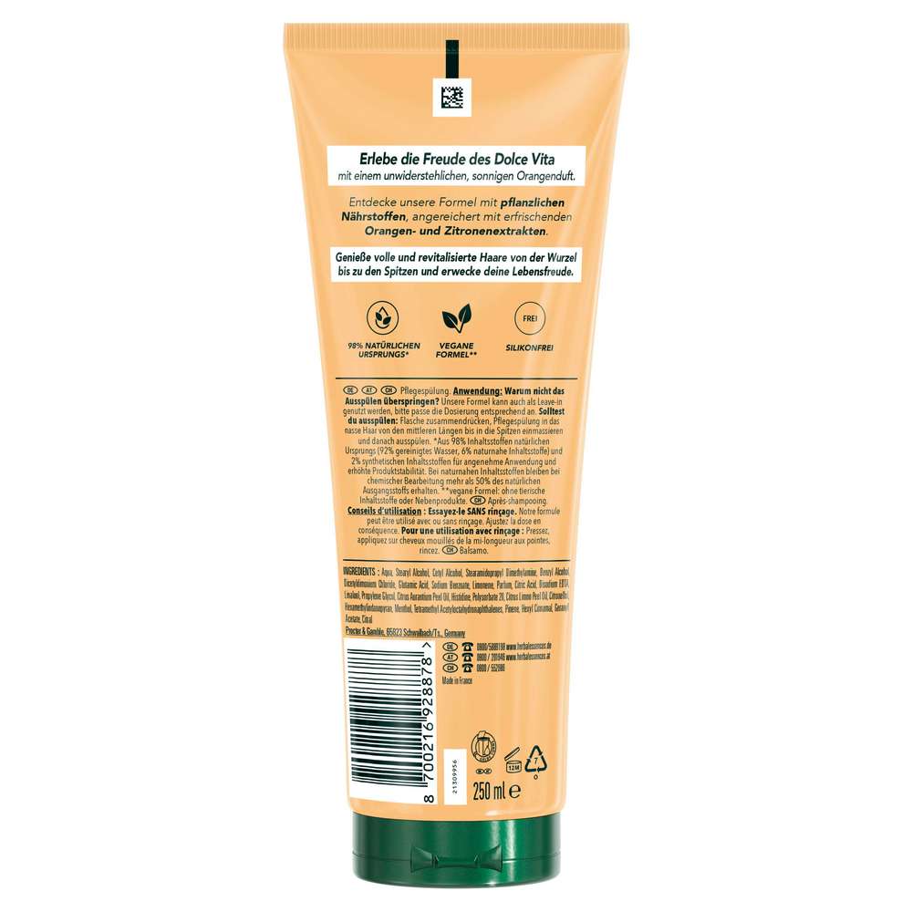 Produktabbildung Herbal Essences Spülung Dolce Vita, Orange