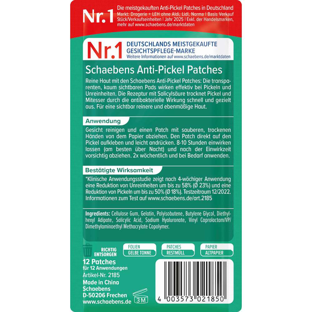 Produktabbildung Schaebens Anti-Pickel Patches