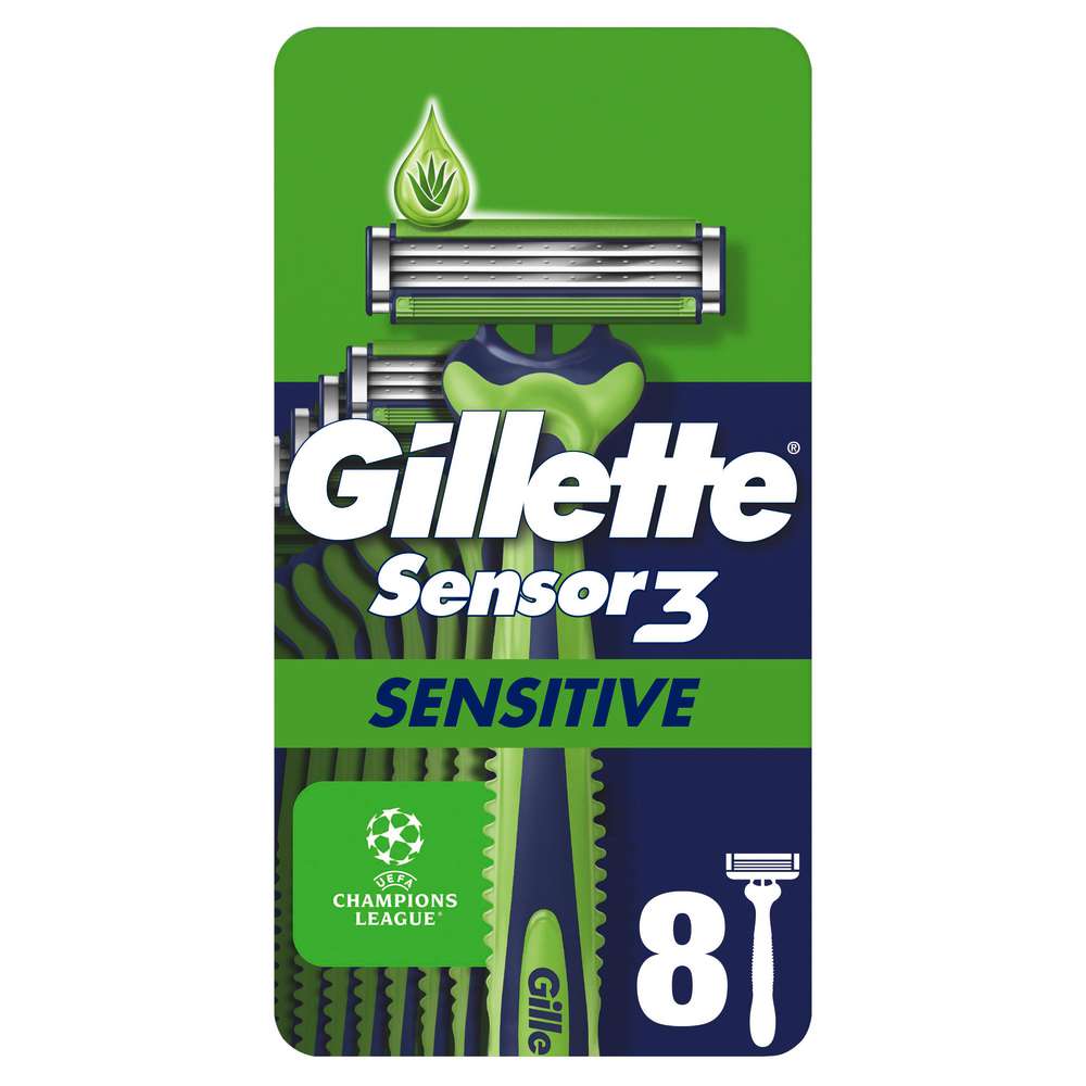 Produktabbildung Gillette Sensor 3 Rasierer, Sensitive