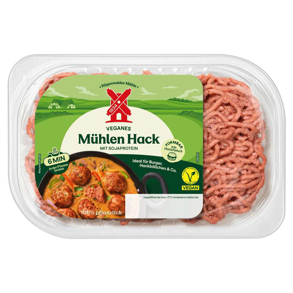 Produktabbildung Rügenwalder Mühle Veganes Mühlen Hack auf Basis von Soja