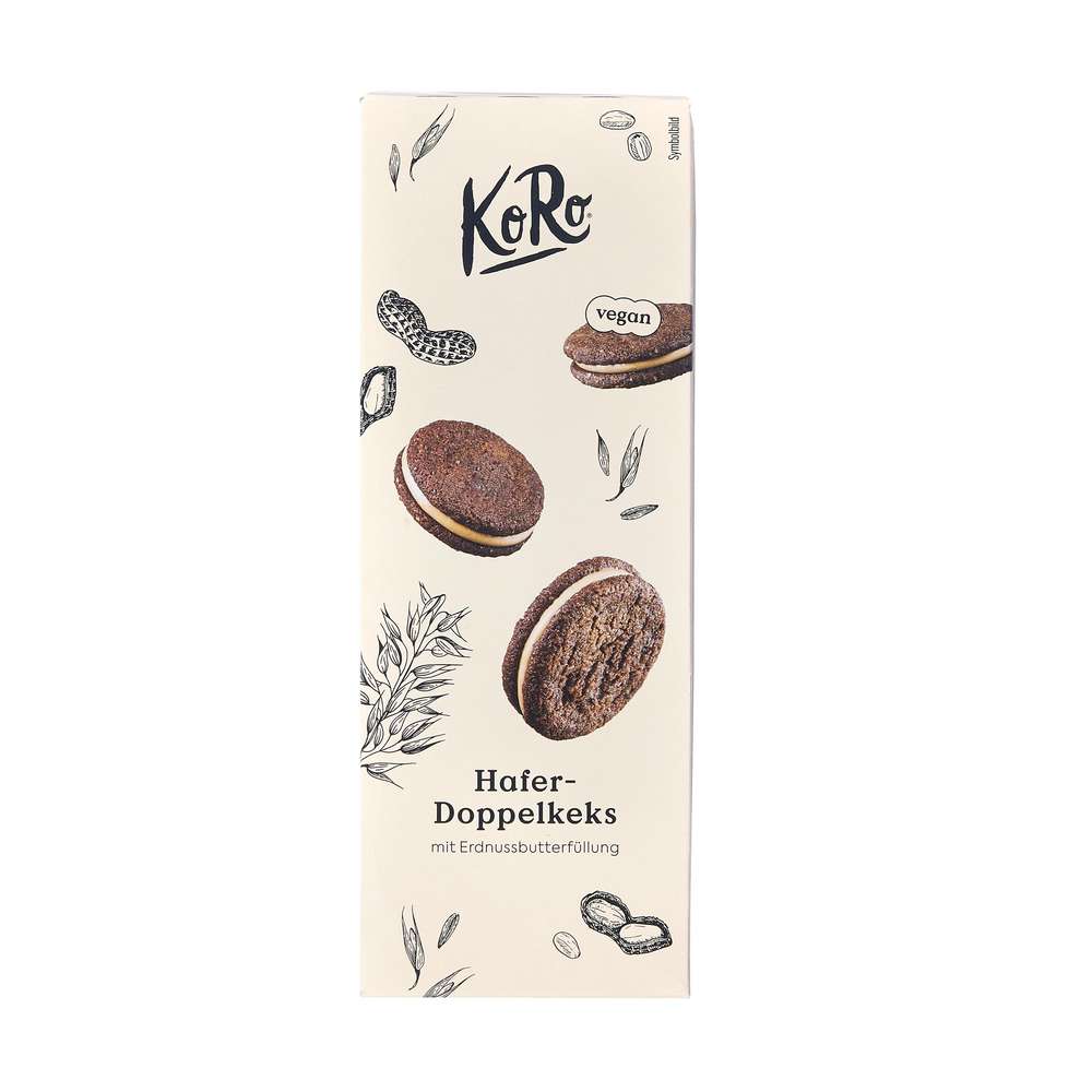 Produktabbildung KoRo Hafer-Doppelkeks Erdnussbutter