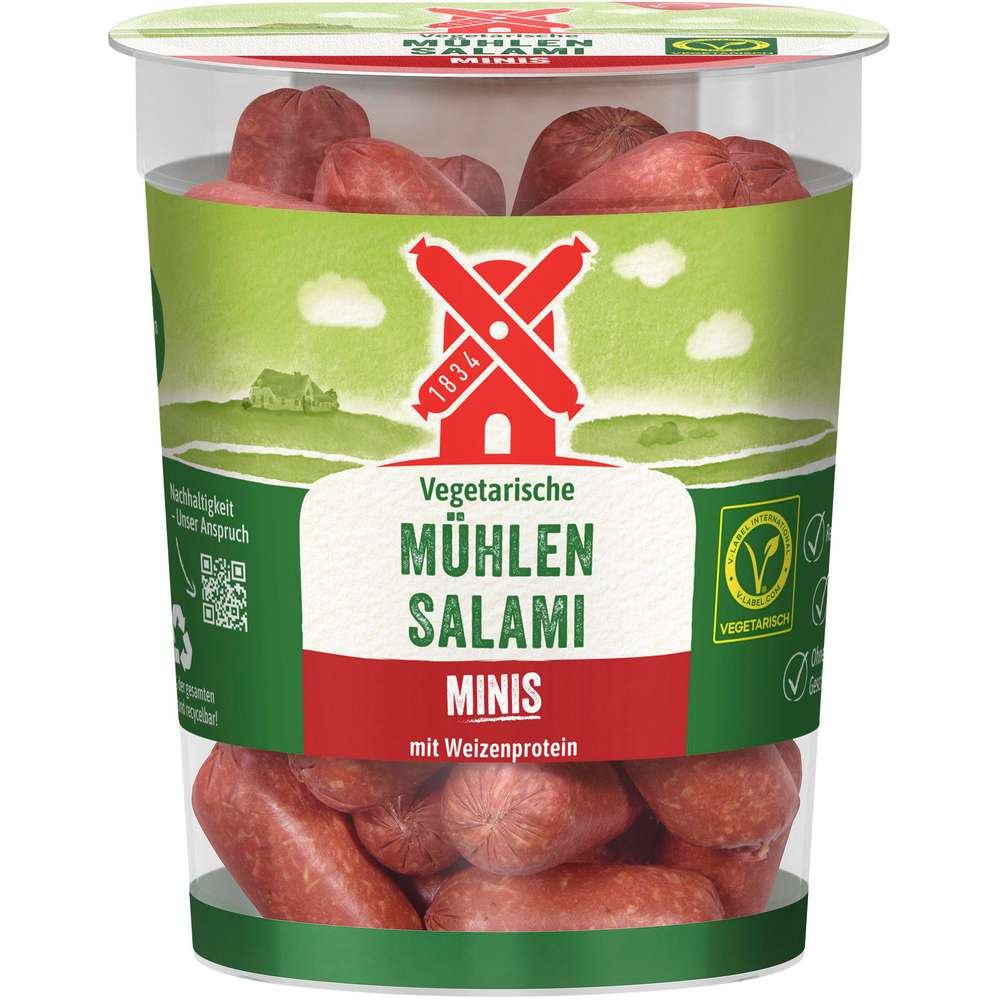 Produktabbildung Rügenwalder Mühle Vegetarische Mini Mühlen Salami