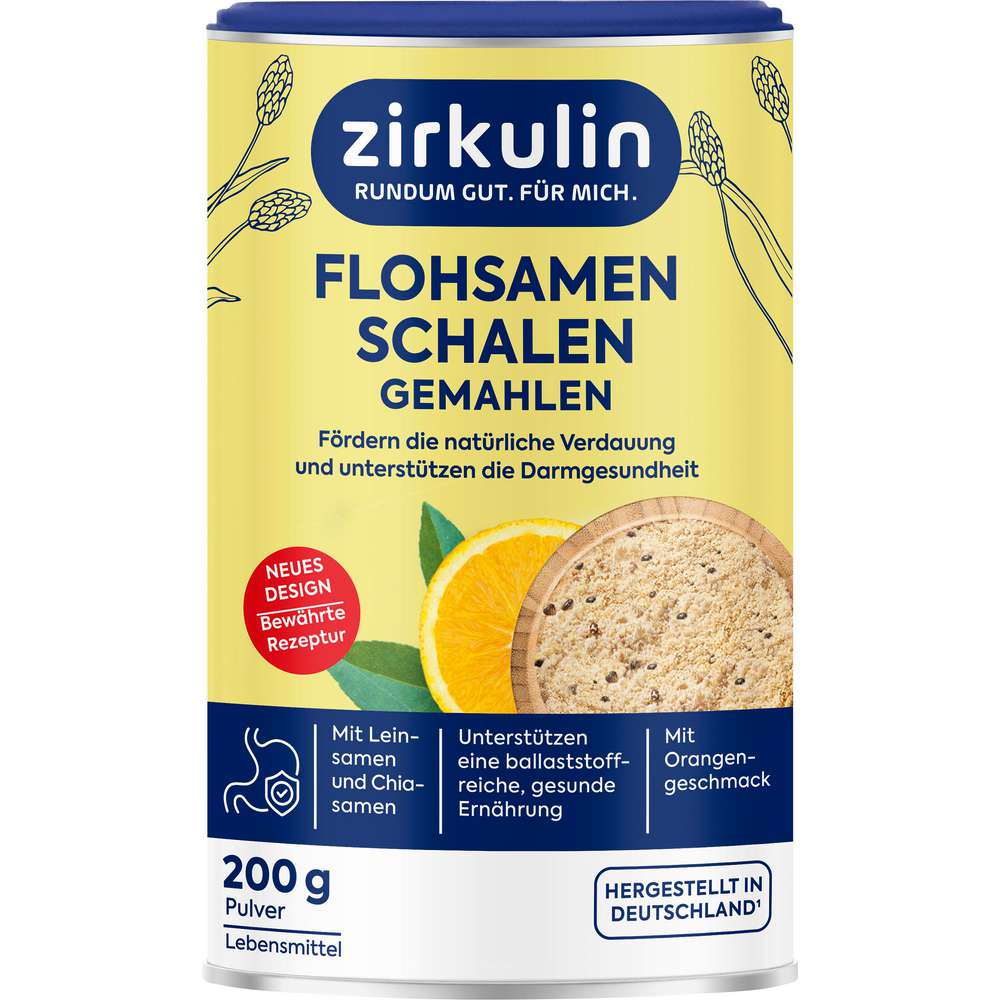Produktabbildung Zirkulin Flohsamenschalen gemahlen 