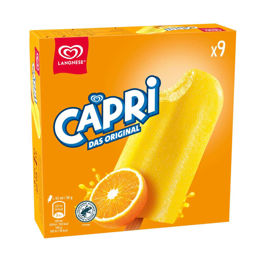 Produktabbildung Langnese Stiel-Eis Capri, Orange
