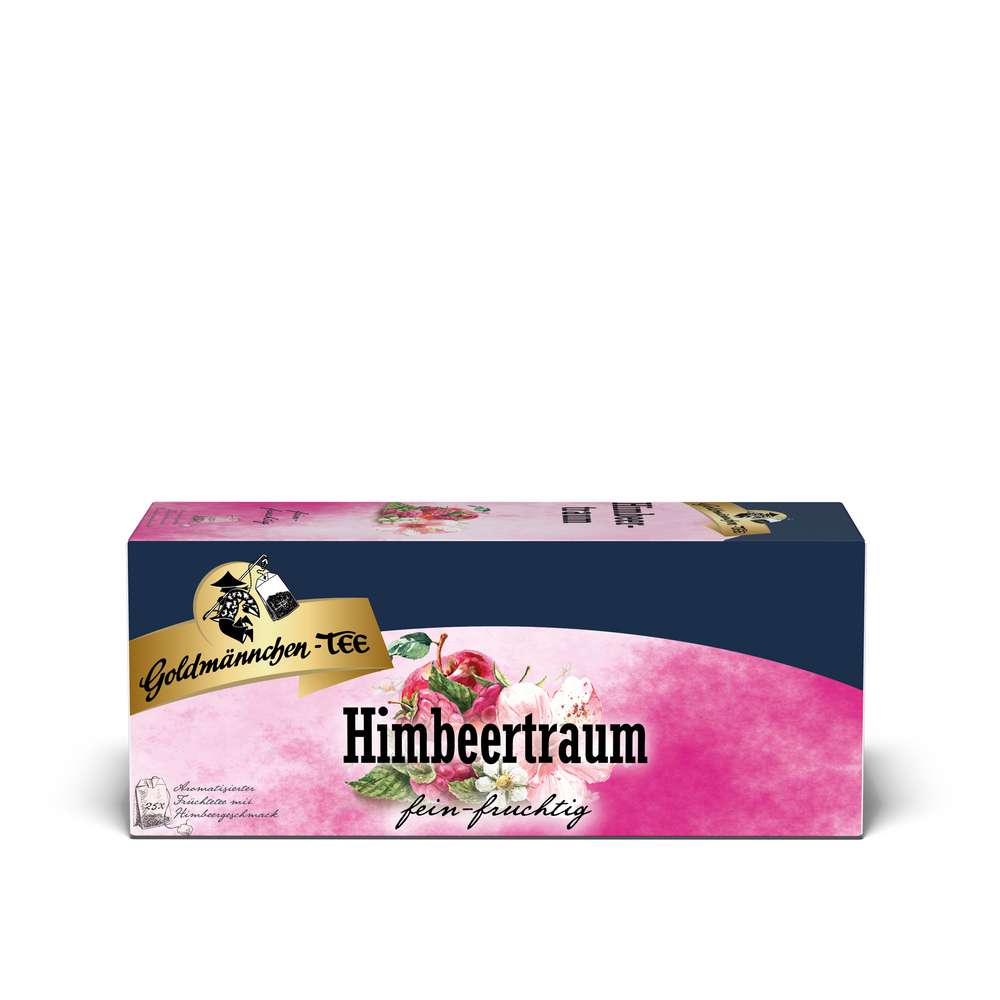 Produktabbildung Goldmännchen Früchte-Tee, Himbeertraum