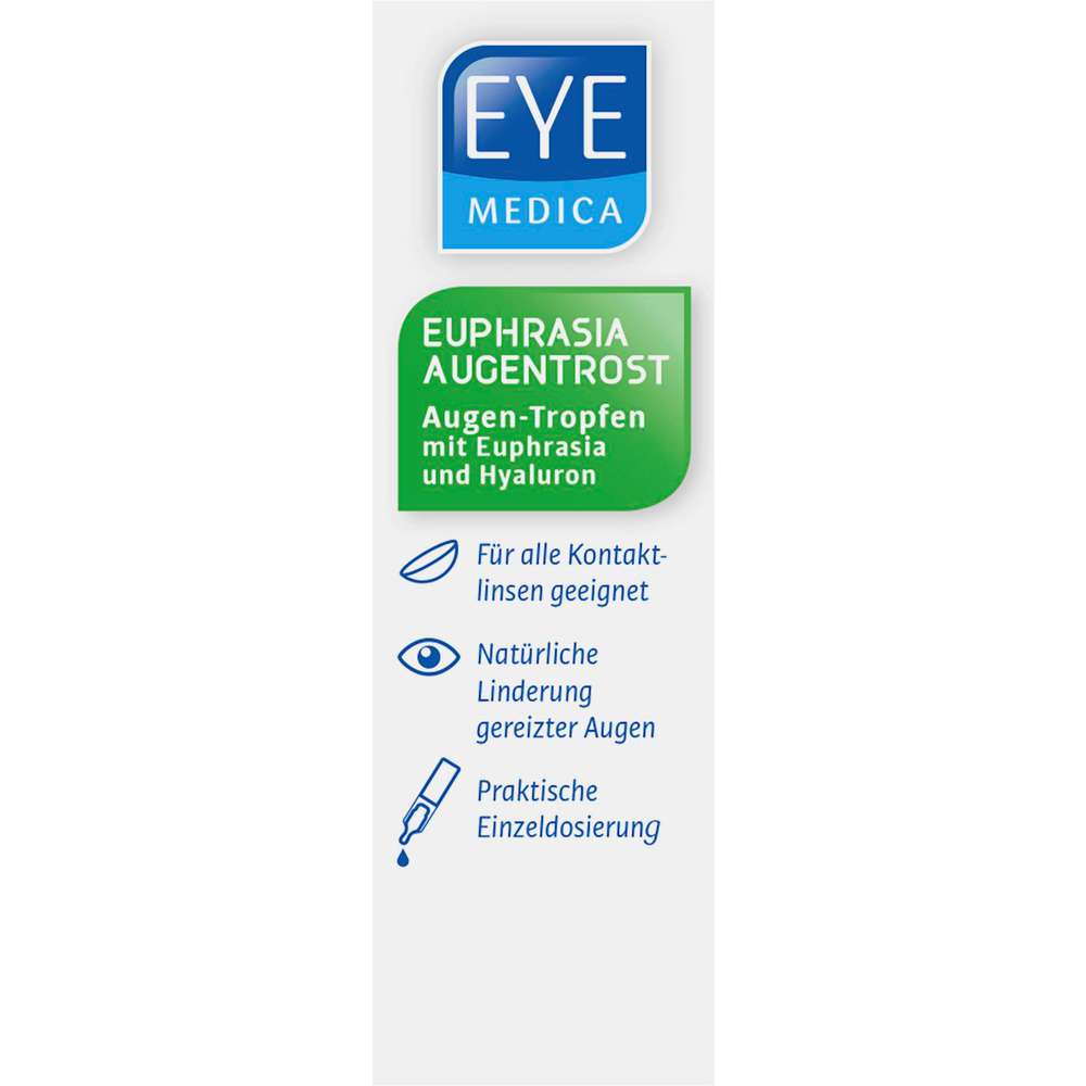 Produktabbildung EyeMedica Augentropfen, Euphrasia & Hyaluron