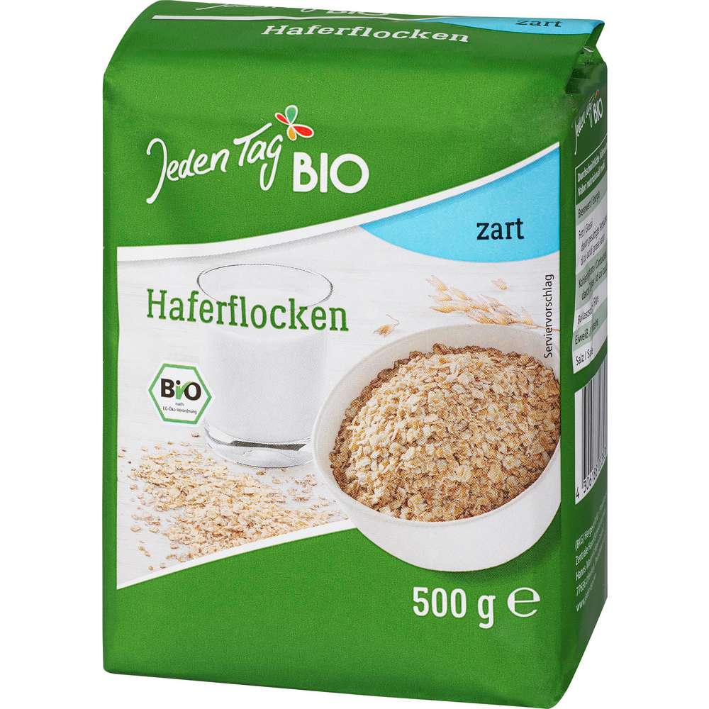 Produktabbildung Jeden Tag Bio Haferflocken, zart