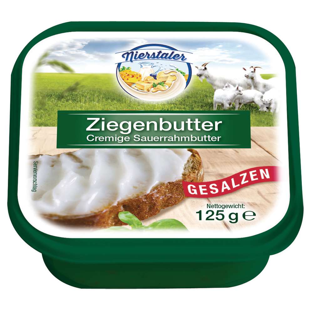 Produktabbildung Nierstaler Ziegenbutter, gesalzen