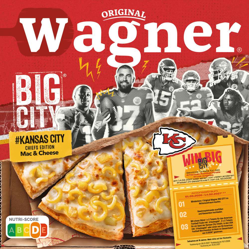 Produktabbildung Wagner Big City Pizza Kansas City Mac&Cheese, tiefgekühlt