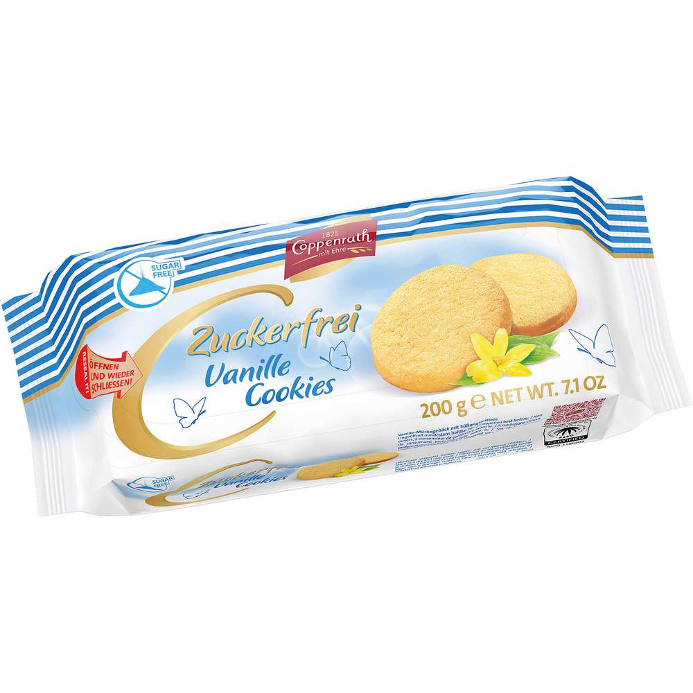 Produktabbildung Coppenrath Cookies Vanille, zuckerfrei