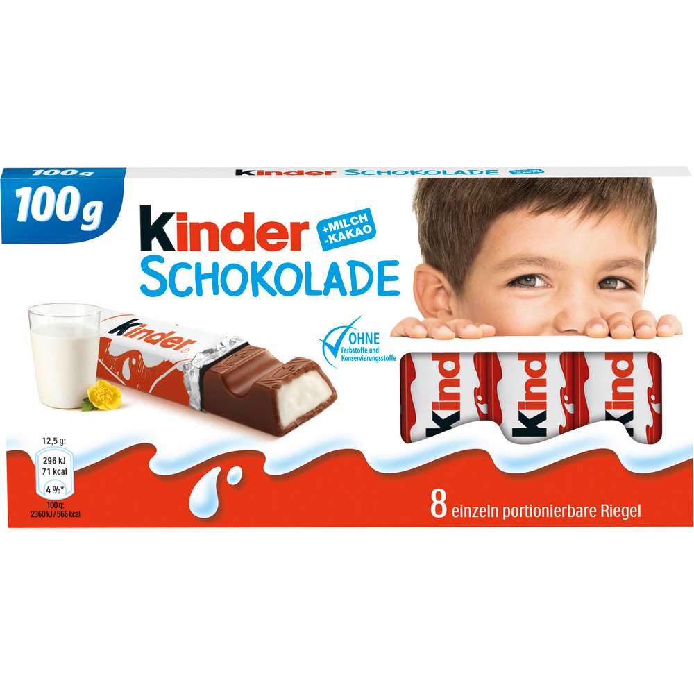 Produktabbildung Ferrero Kinder Schokolade, Riegel