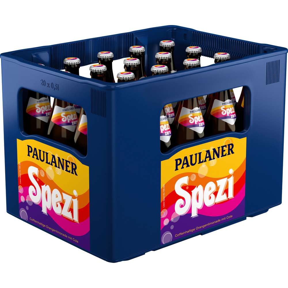 Produktabbildung Paulaner Spezi Cola-Mix, Zero  (20x 0,500 Liter)