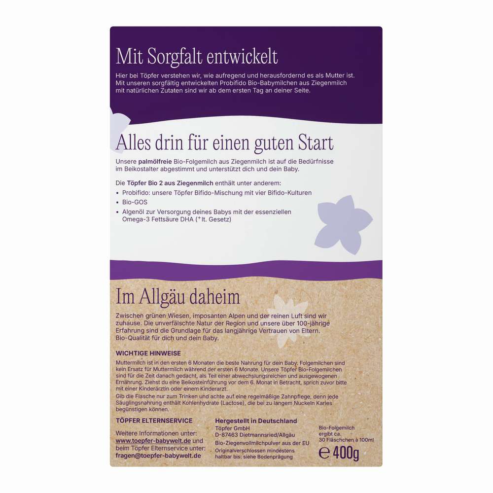 Produktabbildung Töpfer Bio Ziegenmilch 2