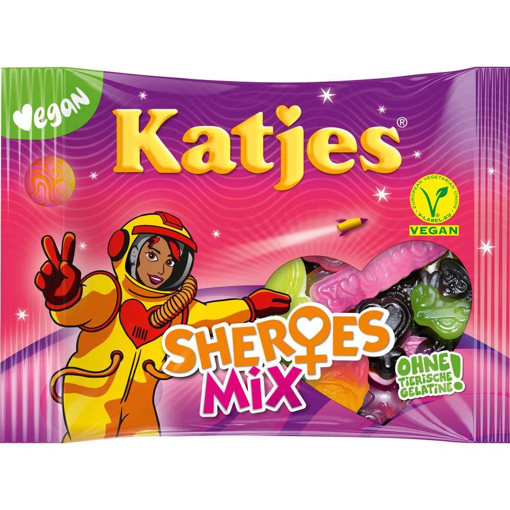 Produktabbildung Katjes Fruchtgummi Sheroes  Mix, Vegan