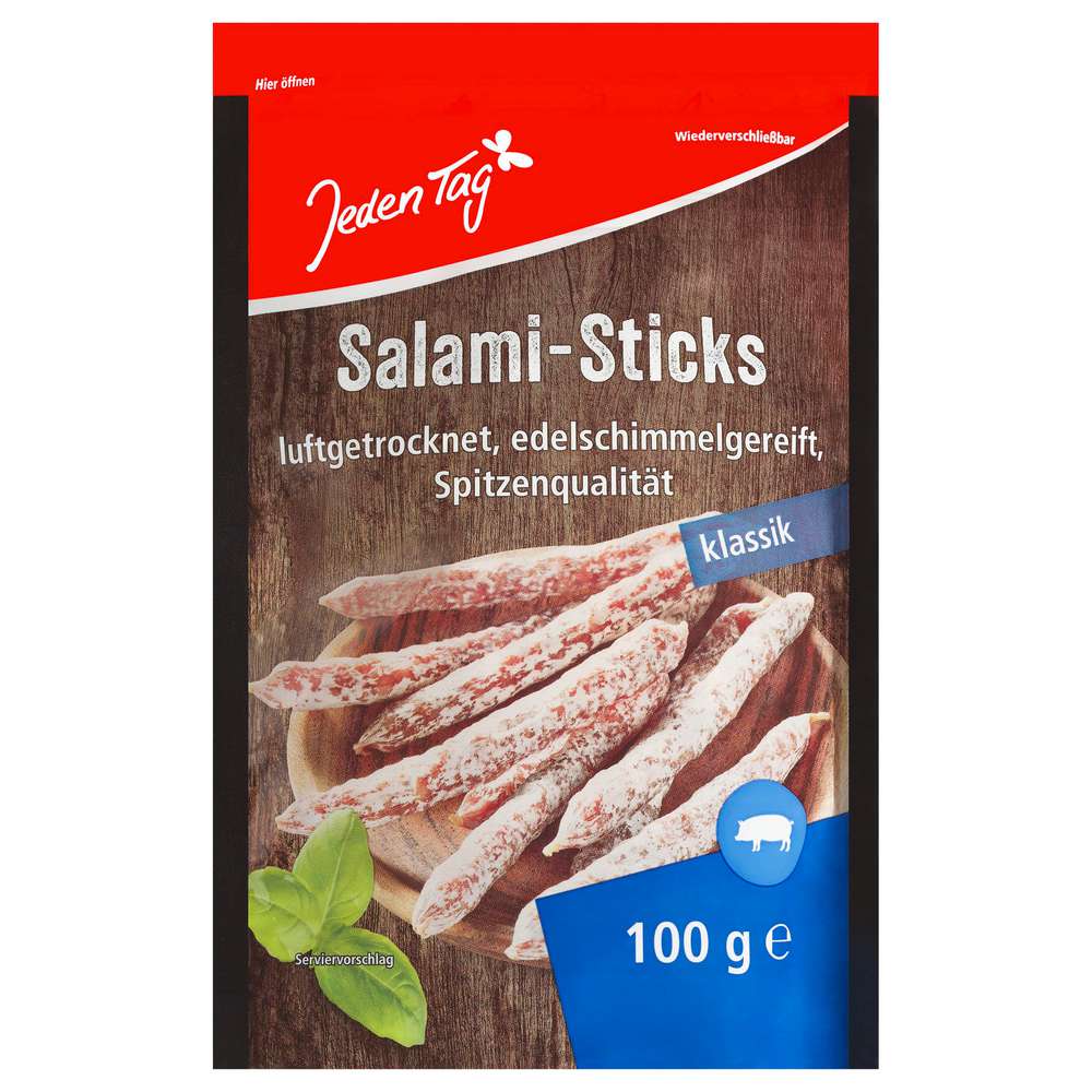 Produktabbildung Jeden Tag Salami-Sticks classic