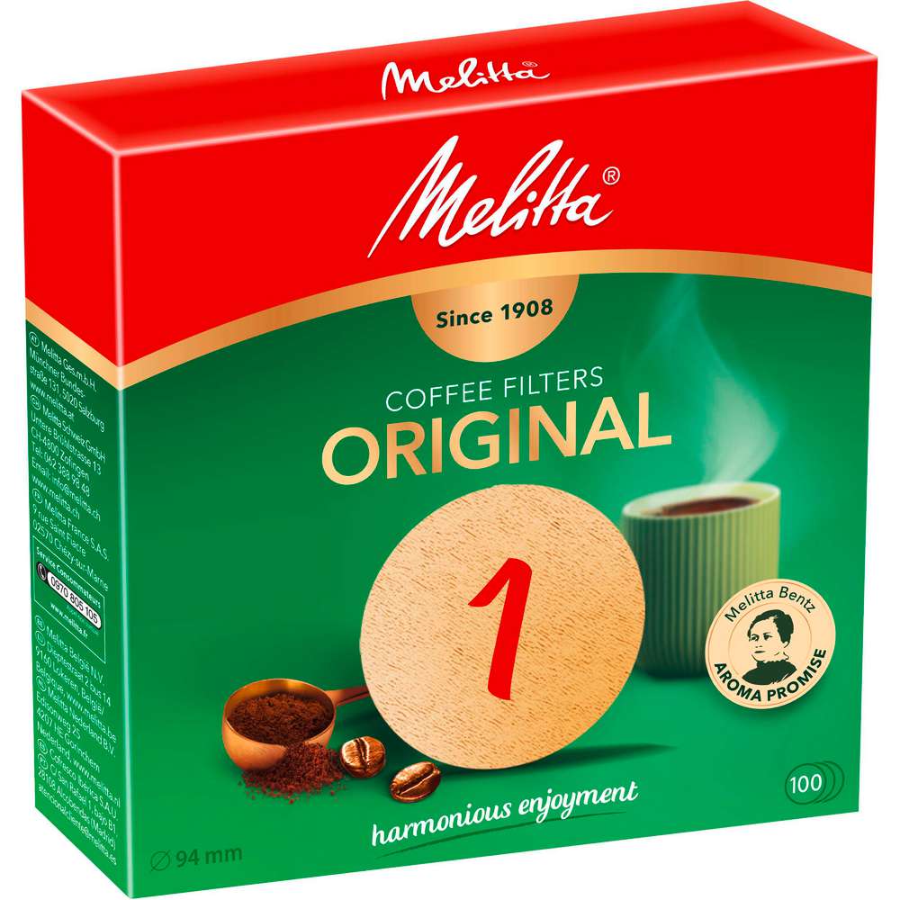 Produktabbildung Melitta Kaffee-Rundfilterpapier Original 1, naturbraun