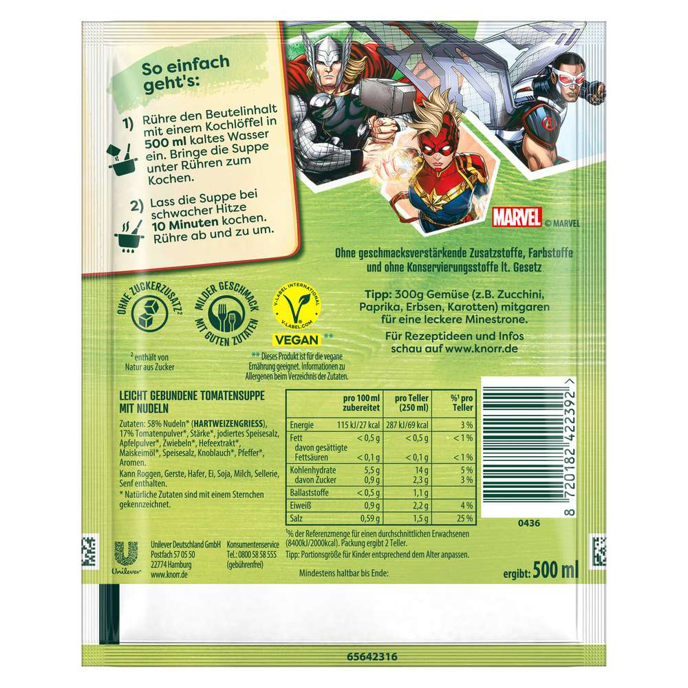 Produktabbildung Knorr Suppenliebe Disney Avengers