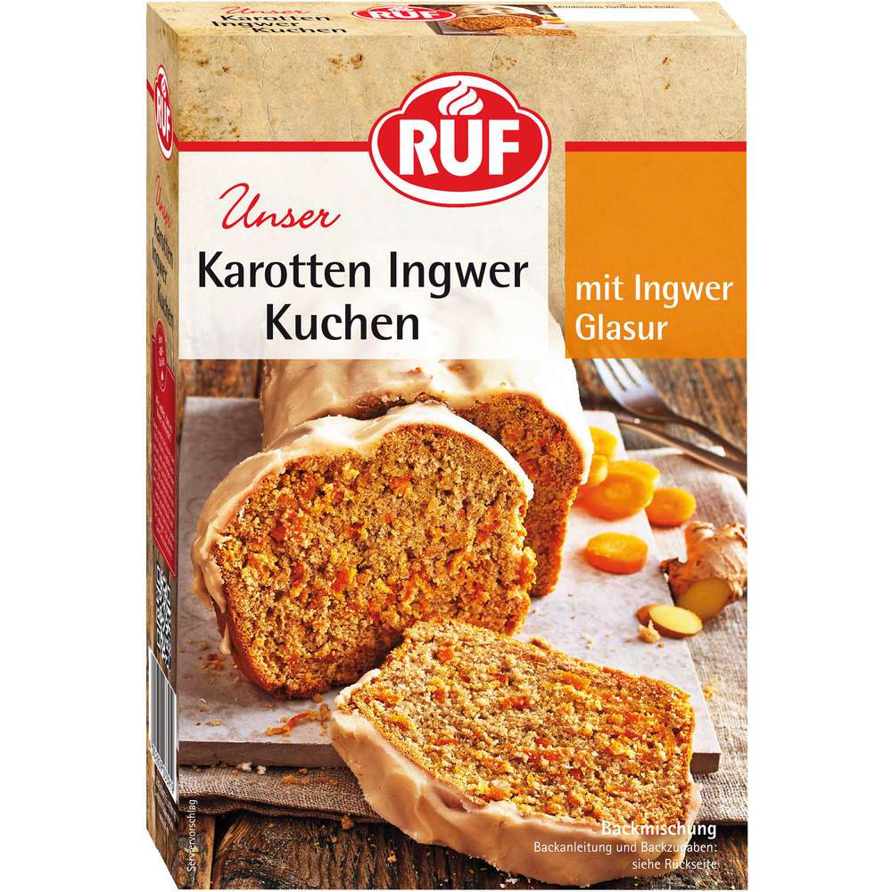 Produktabbildung RUF Backmischung Karotte.-Ingwer Kuchen