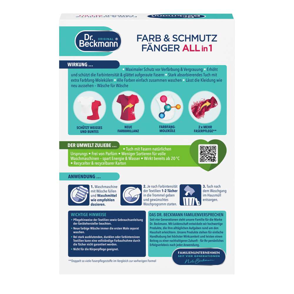 Produktabbildung Dr. Beckmann Farb-& Schmutzfänger  3in1