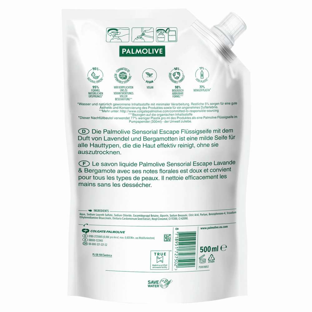 Produktabbildung PALMOLIVE Seife Nachfüller, Lavendel