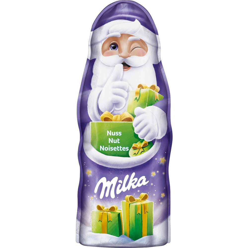 Produktabbildung Milka Weihnachtsmann, Nuss