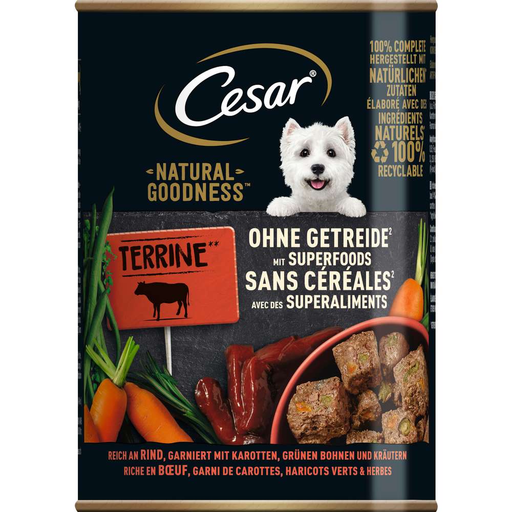 Produktabbildung Cesar Hunde-Nassfutter, Rind/Karotte