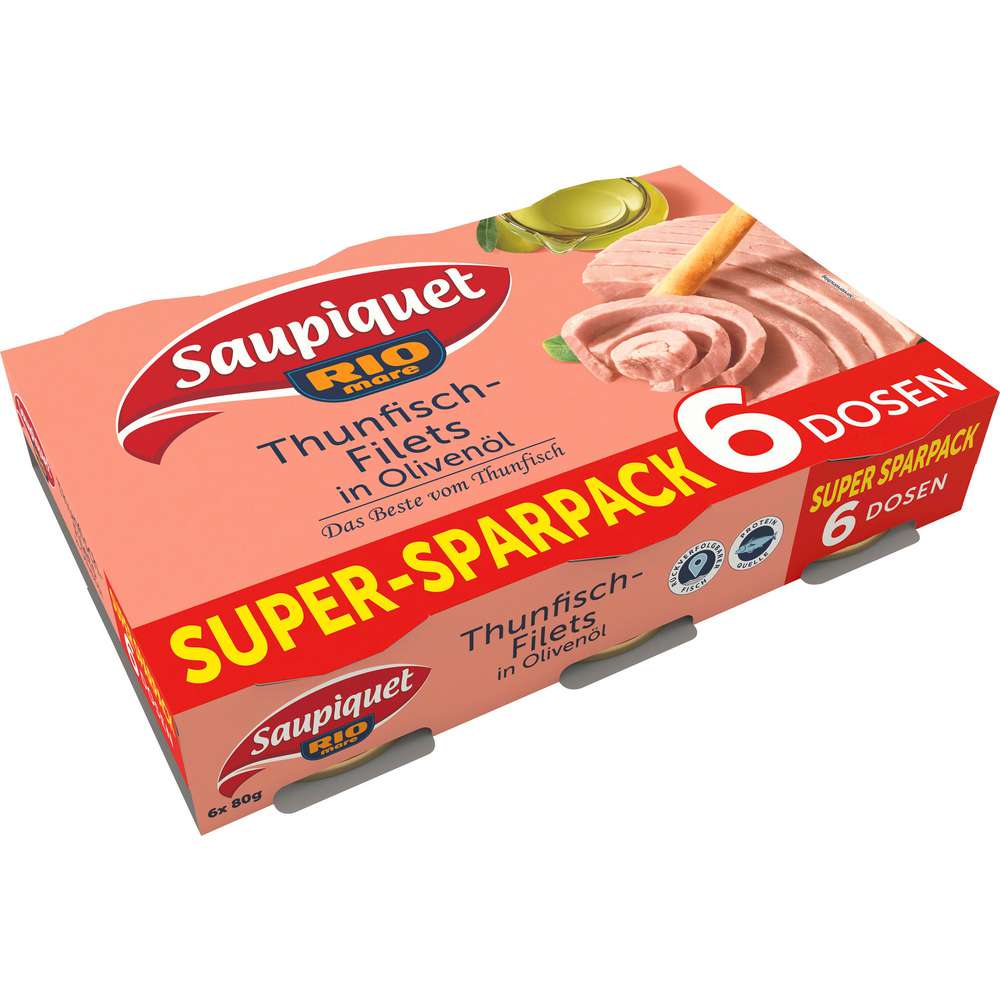 Produktabbildung Saupiquet Thunfischfilets, in Olivenöl