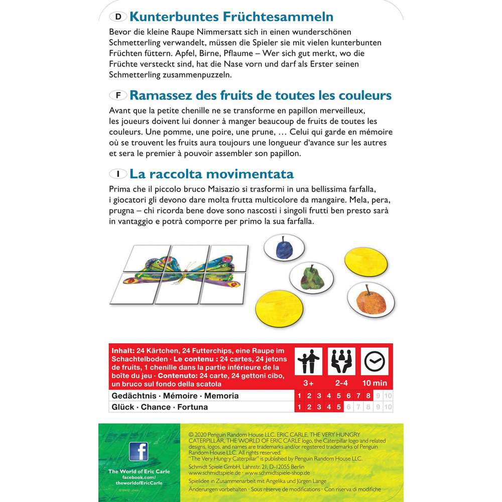 Produktabbildung Schmidt Spiele Die kleine Raupe Nimmersatt