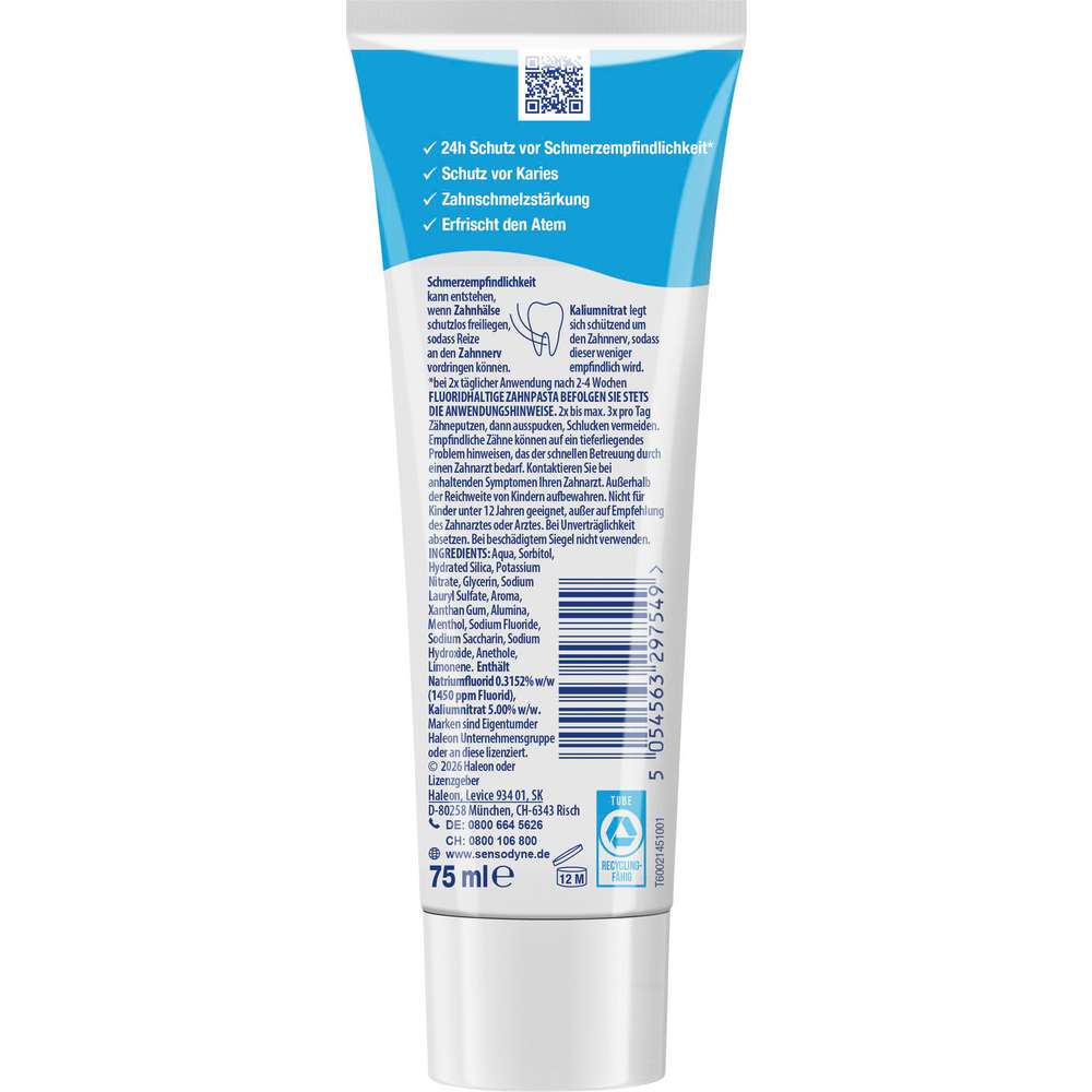 Produktabbildung Sensodyne Zahncreme, extra Frisch