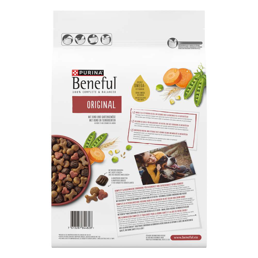 Produktabbildung Purina Hunde-Trockenfutter Beneful, Original, Rind und Gartengemüse