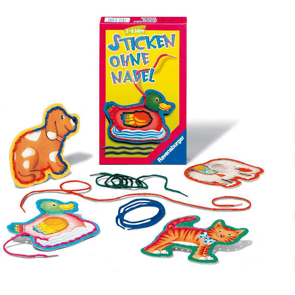 Produktabbildung Ravensburger Mitbringspiel Sticken ohne Nadel