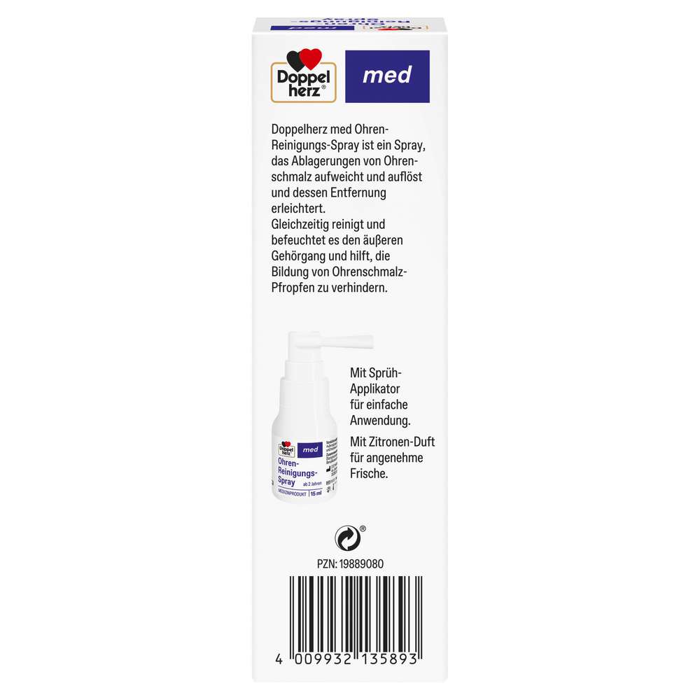 Produktabbildung Doppelherz Med Ohren-Reinigungsspray