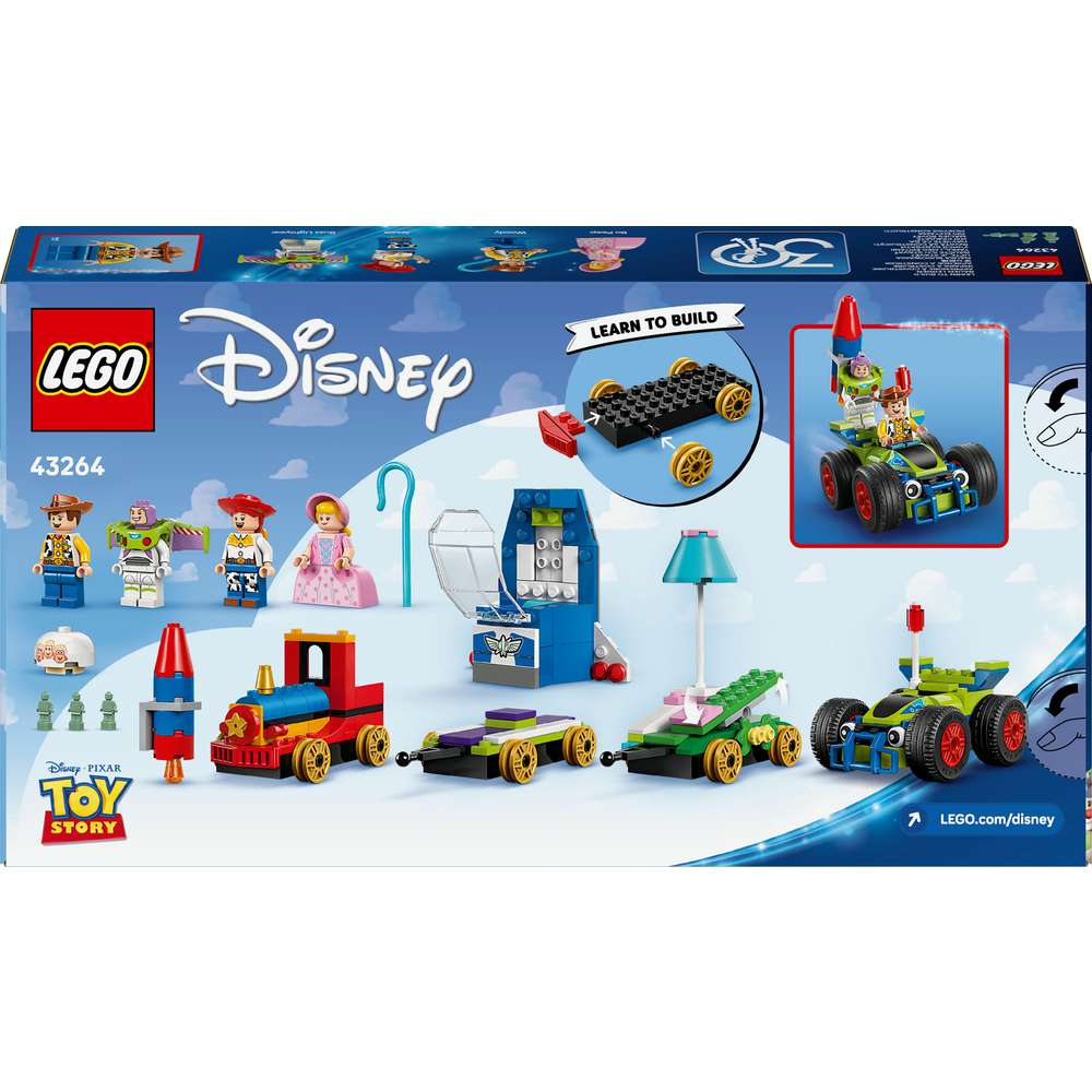 Produktabbildung Lego LEGO Disney and Pixar’s Toy Story Partyzug und das Auto RC aus Toy Story 43264