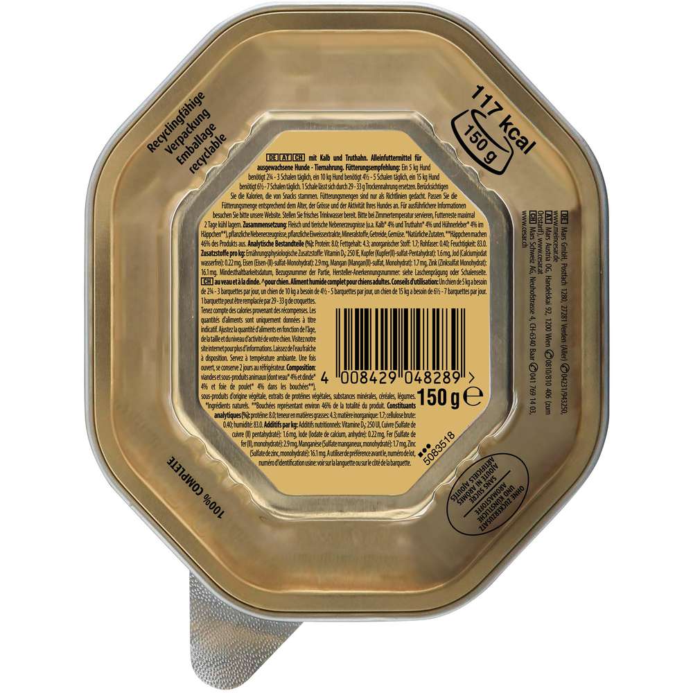 Produktabbildung Cesar Hundefutter, Kalb/Truthahn