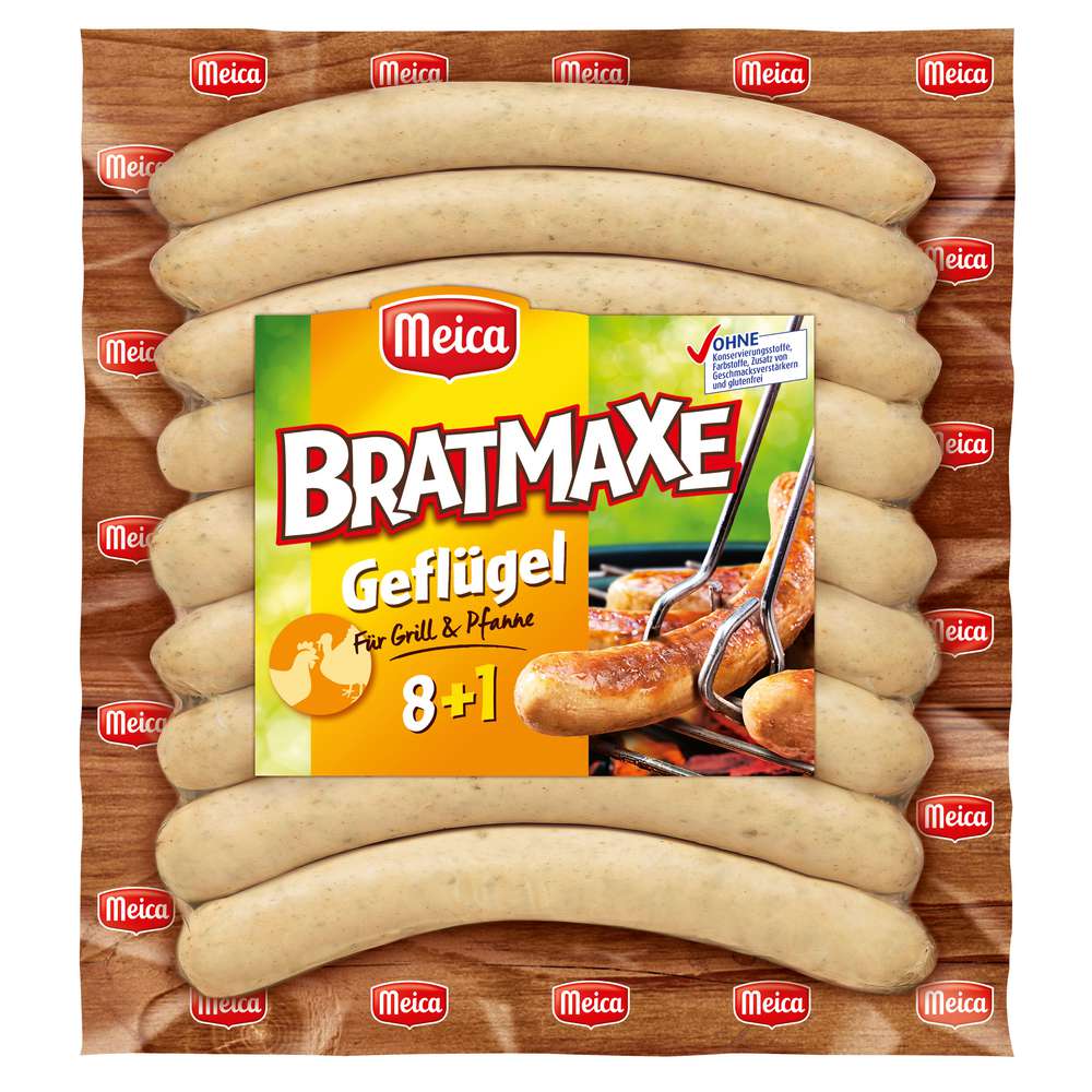 Produktabbildung Meica Bratwurst Bratmaxe Geflügel, für Grill & Pfanne