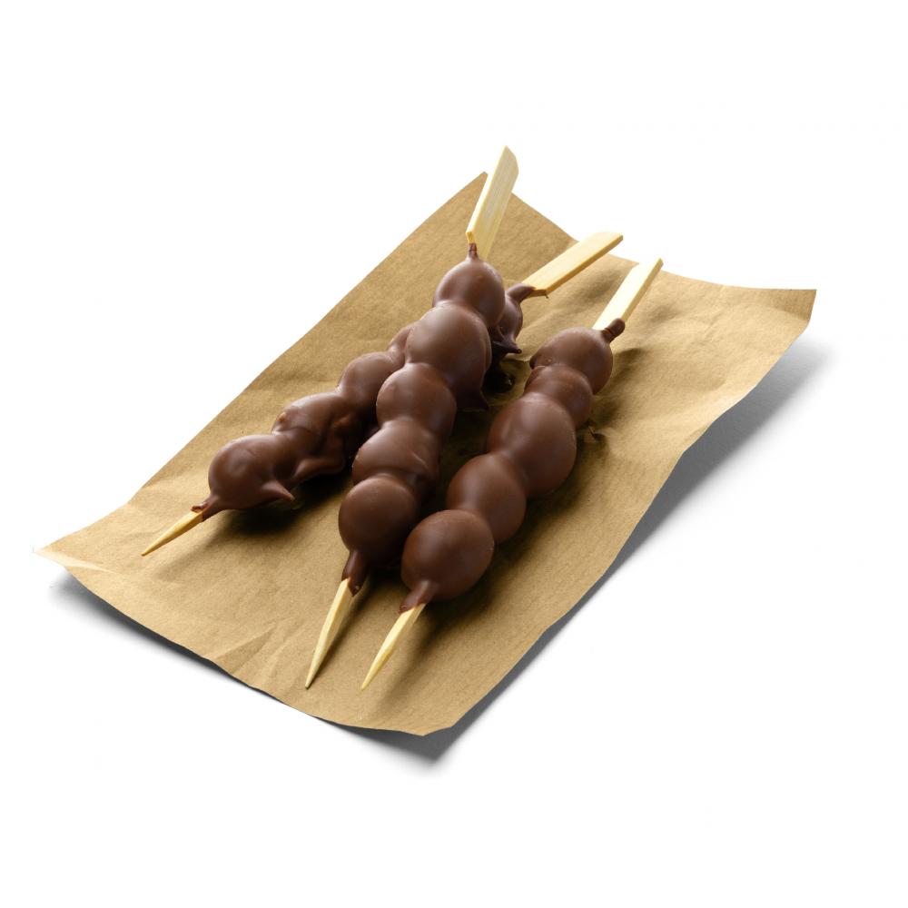 Produktabbildung keine Marke Schokolierter Fruchtspieß mit Trauben, 100 g