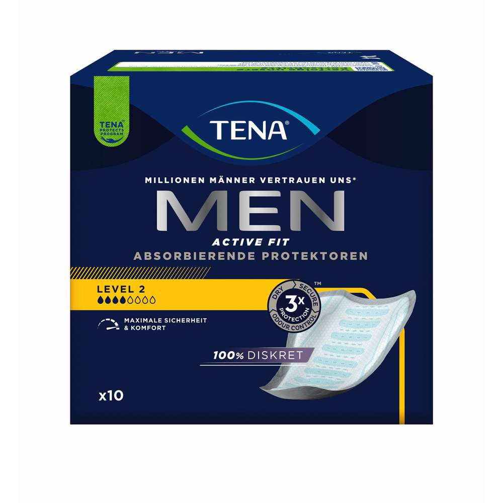 Produktabbildung Tena Men Active Fit, Absorbierende Protektoren