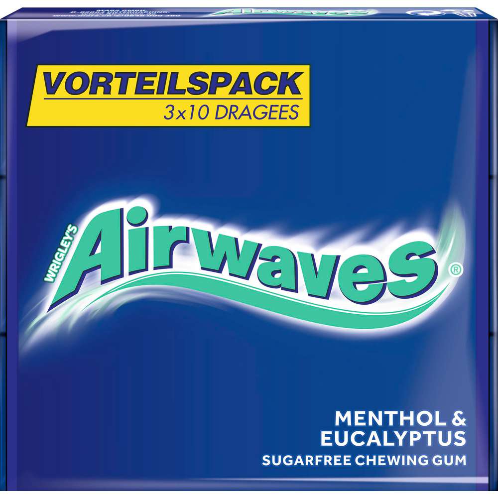 Produktabbildung Airwaves Kaugummi, Eucalyptus & Menthol