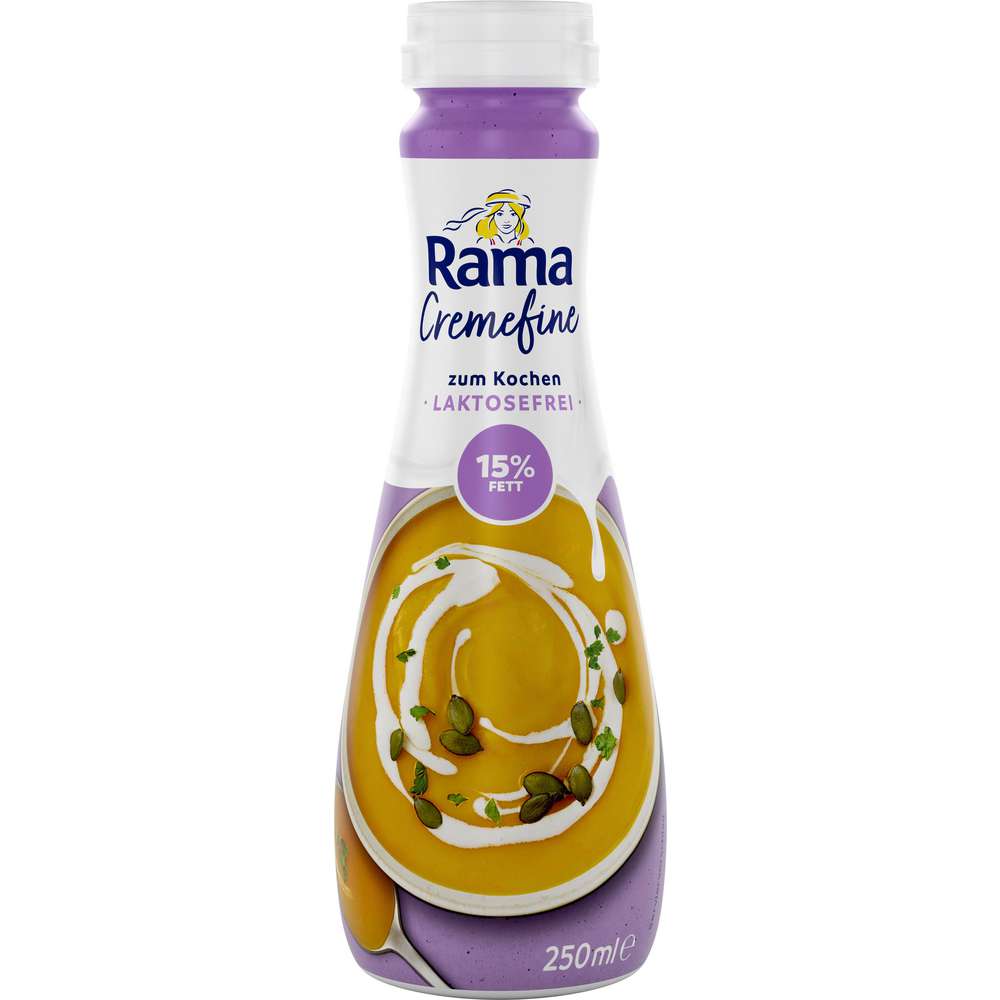 Produktabbildung Rama Sahne Cremefine Zum Kochen 15% Fett, laktosefrei