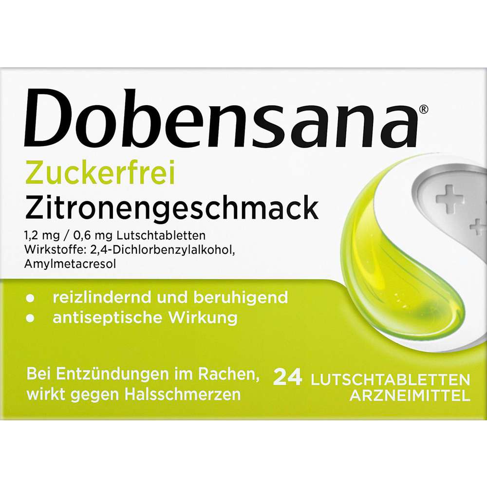 Produktabbildung Dobensana Hals-Lutschtabletten, Zitrone