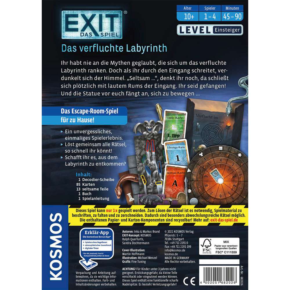 Produktabbildung Kosmos EXIT Labyrinth