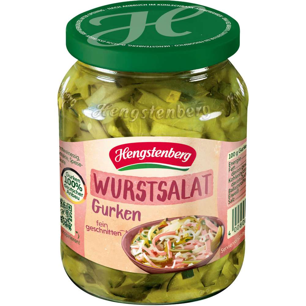 Produktabbildung Hengstenberg Wurstsalat-Gurken