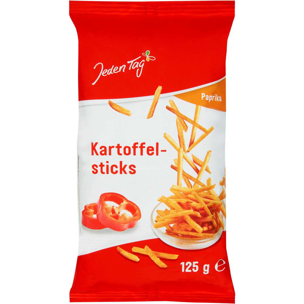 Produktabbildung Jeden Tag Kartoffelsticks, Paprika