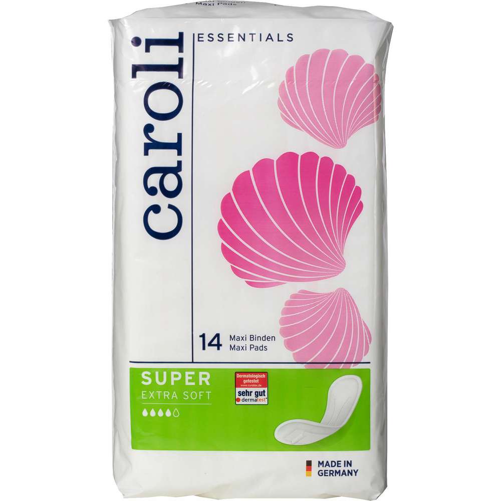 Produktabbildung Caroli Damenbinden Essentials, Super Night