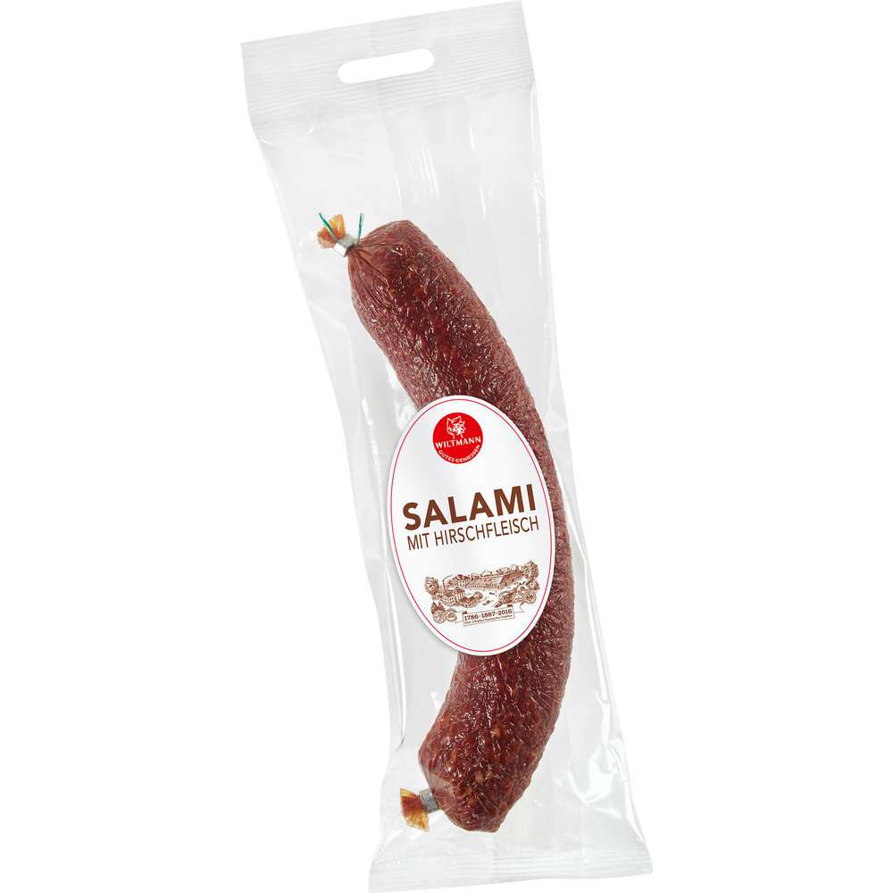 Produktabbildung Wiltmann Salami Halbring, Hirsch