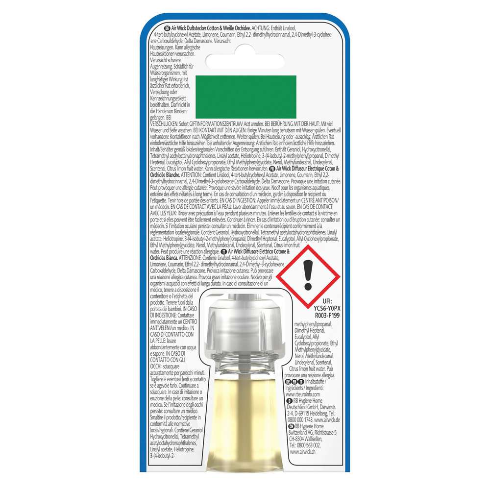 Produktabbildung Air Wick Duftstecker Nachfüller, Cotton & Weiße Orchidee