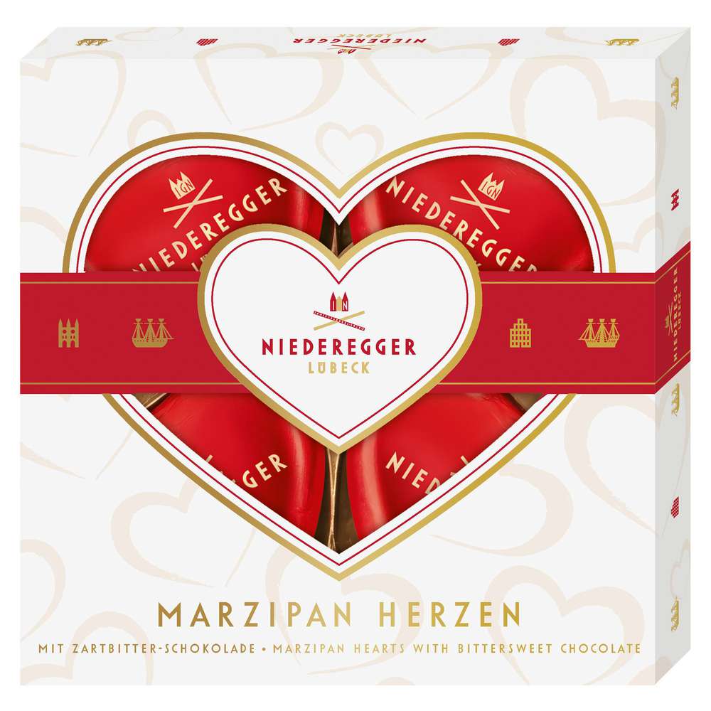 Produktabbildung Niederegger Marzipan Herzen