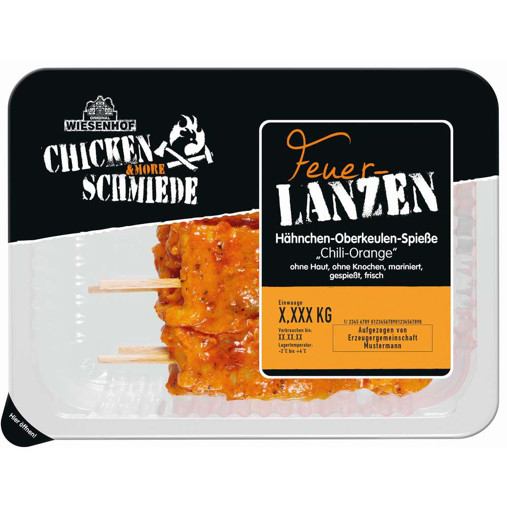 Produktabbildung Wiesenhof Feuerlanzen Hähnchen-Oberkeulen-Spieße