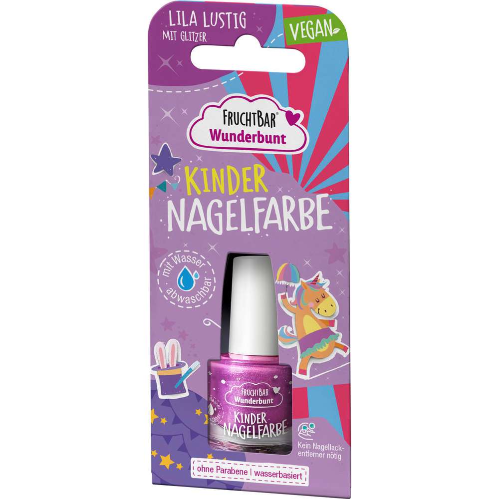 Produktabbildung Fruchtbar Wunderbunt Kinder Nagelfarbe, Lila